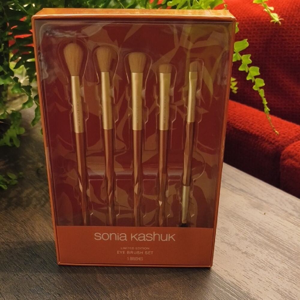 Sonia Kashuk, Make Up Rose Gold Handle Brush Collection NIB/NWT